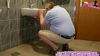 can this german milf with big tits handle the ugly old hausmeister in a wild amateur romp?