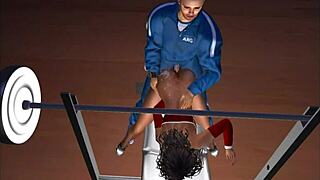 Cartoon Character Groped During Sex On Bench