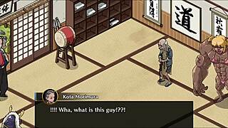 Secret NTR lessons unfold in self-defense dojo with intense action.