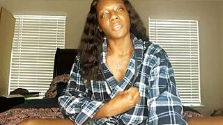 Ebony Girlfriend Gives Jerk Off Instructions To Friend