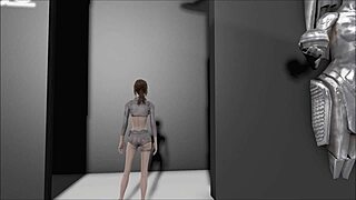 fallout 4 generic fashion mod with sexy brunette character in hentai style animation