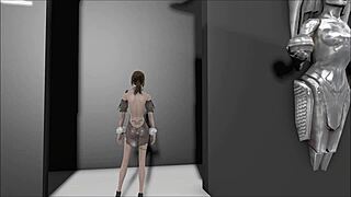 fallout 4 generic fashion mod with sexy brunette character in hentai style animation