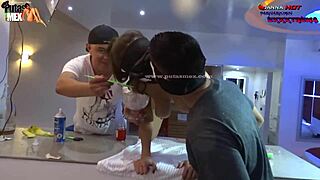 Danna Hot Makes Cocktail In Ass And Eats It