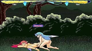 fairy fighting scene with fingering and licking