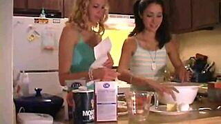 cute teen 18+s eating hot pussy with chloe 18 in panties