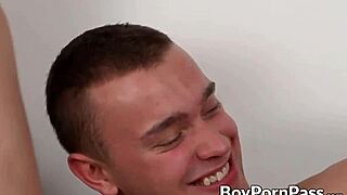 Four Horny Twinks Suck Cocks in Group Orgy