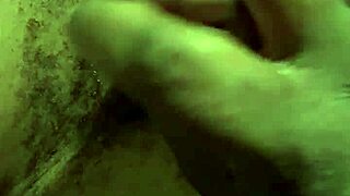 Expert handjob from my wife causes a nice big cumshot