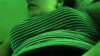 she masturbates slowly in the room alone