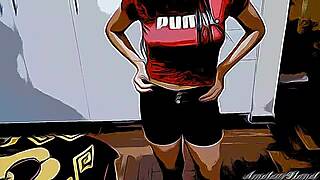 Innocent hermanastra learns sex from hermanastro in cartoon! 😍