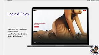 mabe8 pov freya slurps sloppy blowjob on latina petite.