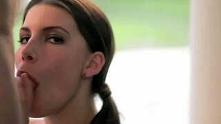 Is this passionate blowjob leading to a facial?