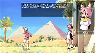 Max the elf gets fucked by big cocks in crossdressing game