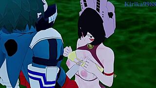 shino sosaki and mei hatsume intense sex with izuku midoriya