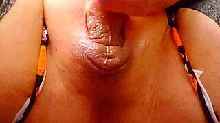 Tranny slutty bundle riding dildo for assgasms close up