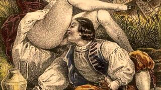 vintage erotic illustration with a retro vibe.