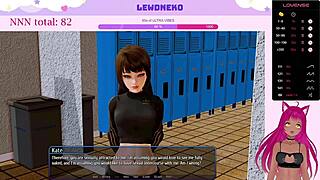 I am Vtuber Lewdneko playing Harem Hotel part 10 with toys and moaning.