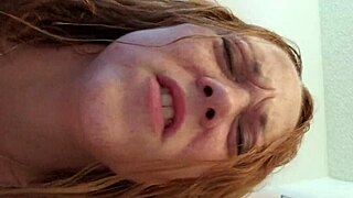 wife and i having a quickie in the bathroom with big tits