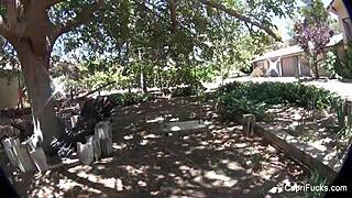 i watched capri cavanni get hardcore fucked, her big tits bouncing as she takes a cumshot on her ass