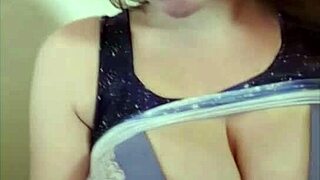 Bound In Corset, Jane Judge Gives Jerk Off Instructions!