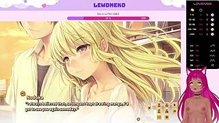 Vtuber Lewdneko plays Love Cubed part 5 in this cute dating game