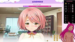 Vtuber Lewdneko plays Love Cubed part 5 in this cute dating game