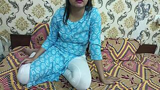 milky boobs indian ex-girlfriend bends over for hardcore fucking. big cock boyfriend pounds her ass.