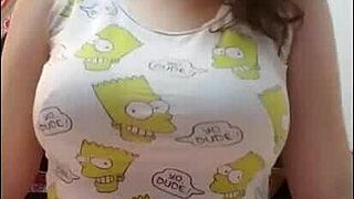 Bound In Corset, Jane Judge Gives Jerk Off Instructions!