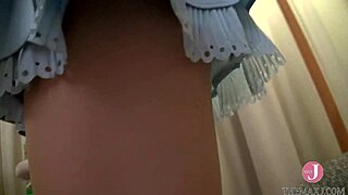 This asian babe sucks cock deep on all fours.