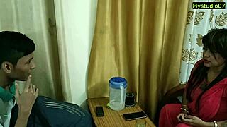 indian hot english madam fucks 18yrs boy in amazing hindi sex