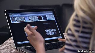 blonde cousins bound tight and screwed hard together.