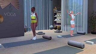 those lustful lesbians getting dirty in the gym