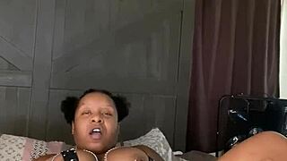 Ebony Woman Performs Solo Masturbation For Verification Purposes Using Toys