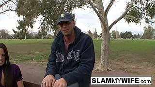 Athletic brunette encounters big black cock and gets fucked hard in anime