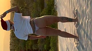 I caught mommy noel masturbating and made her orgasm