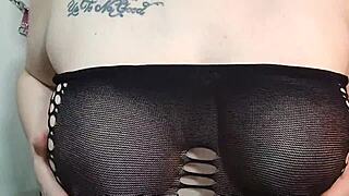 Kyra Hellfire Gives Jerk Off Instructions While Showing Her Natural Big Boobs