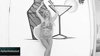 Beautiful blonde and whore get anal creampie from male