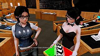 Harem Hotel 418: Curvy Cute Girl In Outfit With Boobs And Tits