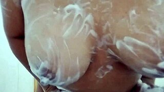 Oh My, Curvy Filipina’s Wet Boobs in Bubble Bath Bliss!