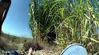 hot brazilian milf fucked after outside sport