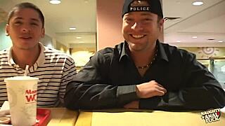 Police Catch Girl, Deliver Deep Anal Search And Cum Facial!