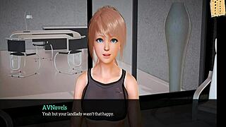 my new family in cartoon series with homemade scenes