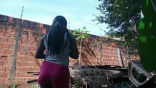 she grabbed my dick behind the house so i followed her 😏