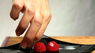 cfnm handjob cum on candy berries cum on food 3