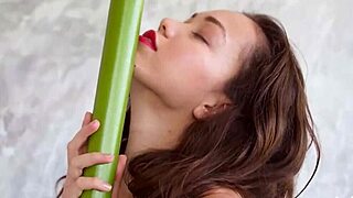 Kit Rysha feels exposed posing naked with her natural petite body.