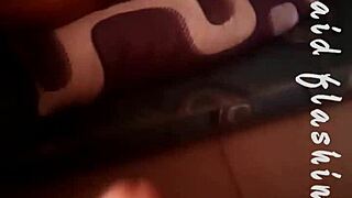 i gave a quick creampie behind the ebony maid in whytehawk video