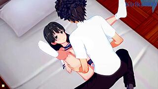 ruiko saten, misaki shokuhou, and toma kamijo in intense creampie sex - want to see this hentai?