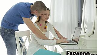 Wow, Young Slut Fucking With Two Cocks!