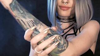 asmr with oil and cream on oiled teen cosplay costumes