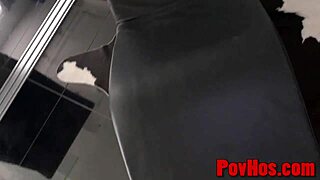 Teen whore gets pov slammed in hardcore reality scene 😈