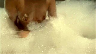 Japanese Amateur Couple Has Sex In Bubble Bath
